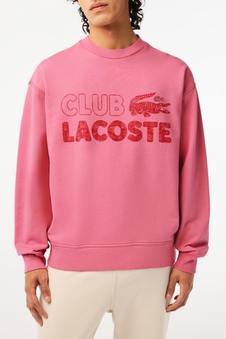 Sweat loose en coton biologique - Rose