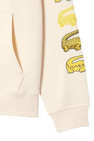 Sweat à capuche en coton biologique - Ecru