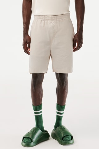 Short relaxed en coton biologique - Beige