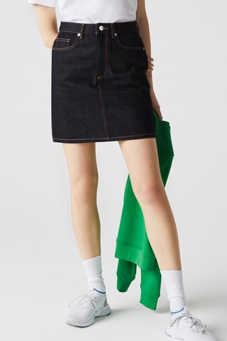 Jupe straight - Bleu