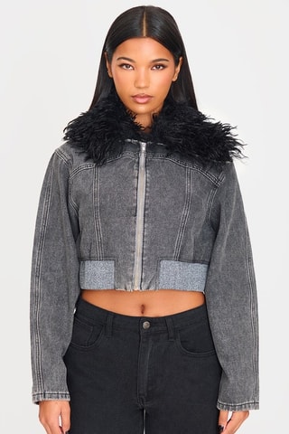 Giacca corta - Grigio scuro - Pretty Little Thing