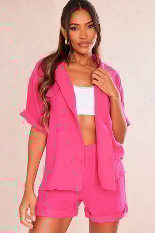 Shorts oversize - Fucsia