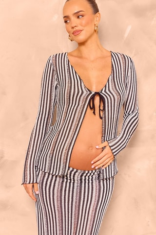 Cardigan e gonna a tubino - Nero ed ecrù