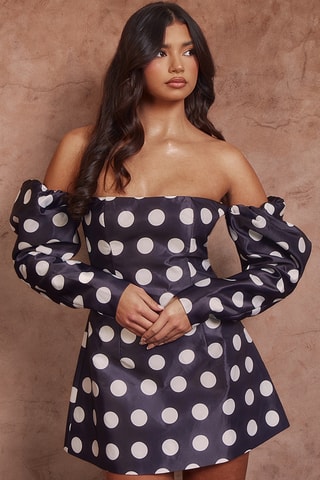 Abito a campana - Nero e bianco