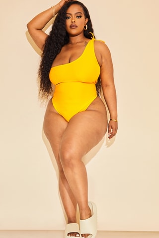 Costume intero asimmetrico - Arancione