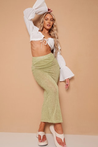 Gonna a tubino - Verde oliva