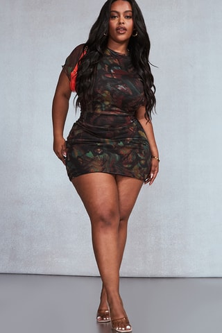 Minigonna a vita alta - Nero