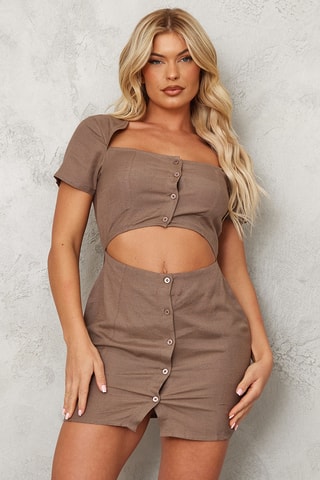 Abito a campana - Taupe