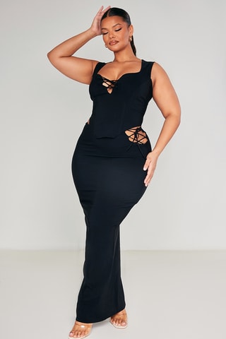 Gonna a tubino - Nero