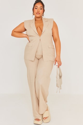 Giacca senza maniche - Beige