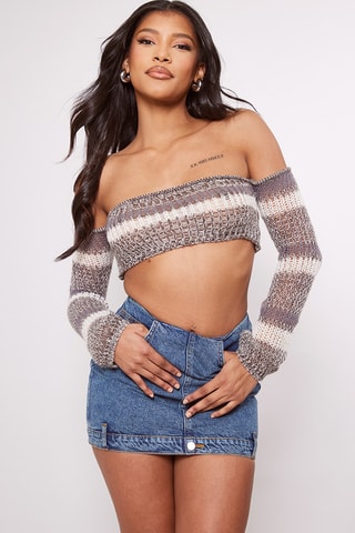 Minigonna in jeans - Blu