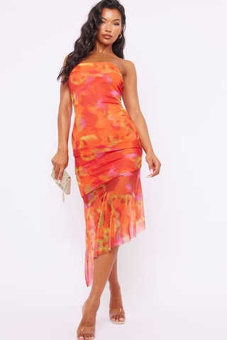 Abito bustier - Arancione