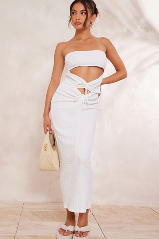 Abito bustier - Bianco