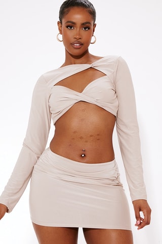 Crop top - Taupe