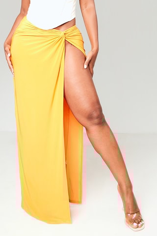 Gonna lunga a vita alta - Arancione