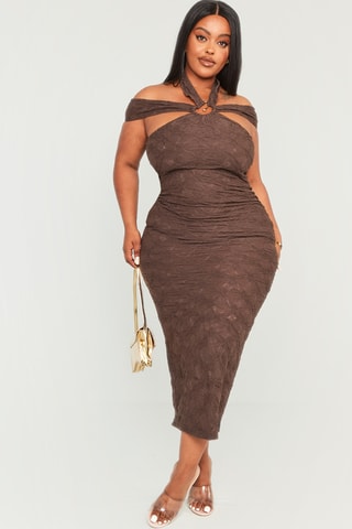 Abito a tubino - Marrone