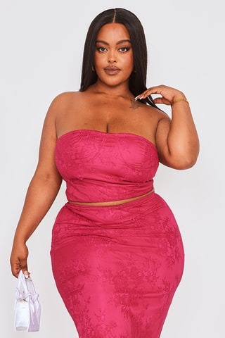 Top bustier - Fucsia