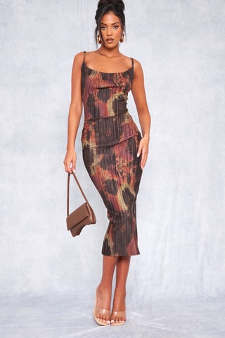 Abito a tubino - Marrone