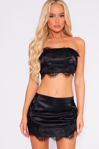 Crop top bustier - Nero