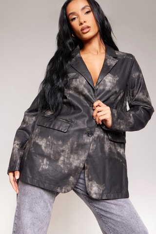 Giacca tie and dye - Nero