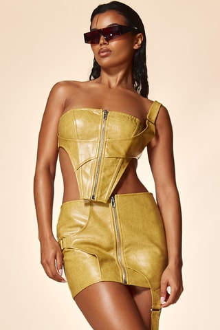 Top asimmetrico - Cammello