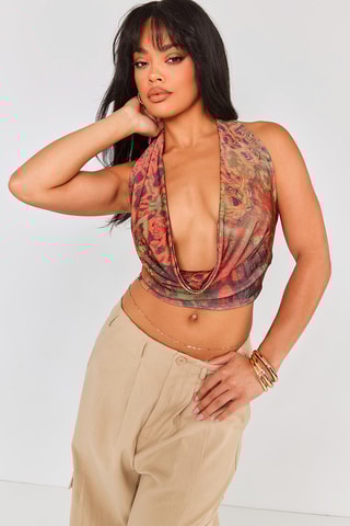 Crop top - Rosso mattone