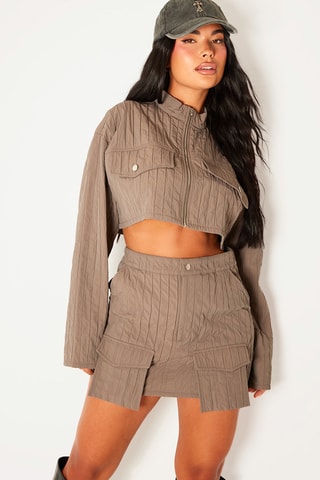 Giacca cropped - Grigio scuro