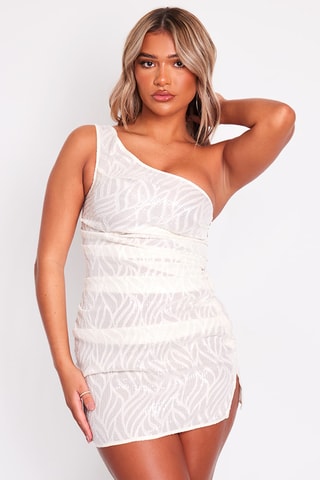 Abito asimmetrico - Ecrù