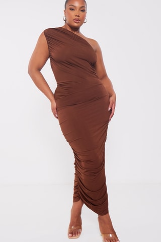 Abito asimmetrico - Marrone