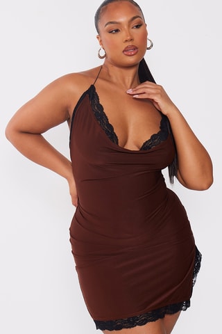 Abito a tubino - Marrone