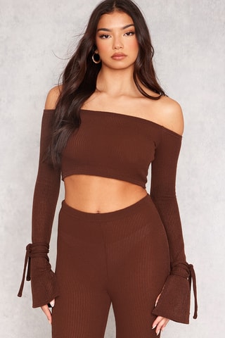 Crop top - Marrone