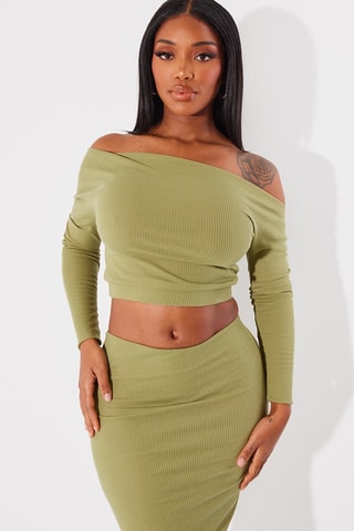 Crop top - Verde oliva