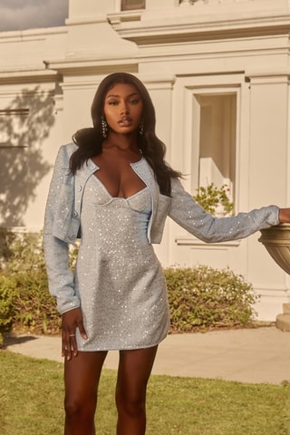 Giacca corta - Celeste