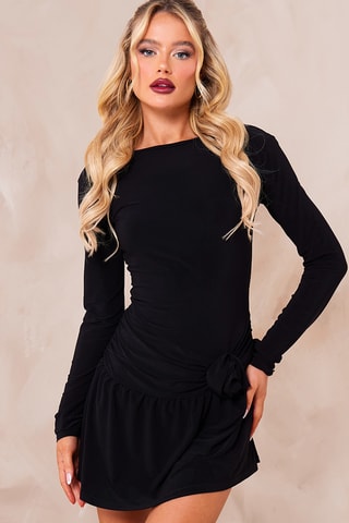 Vestido estilo patinadora - Preto