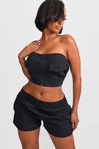 Crop top bustier - Nero