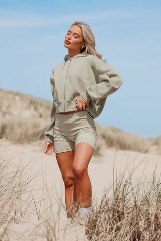 Felpa con cappuccio - Kaki