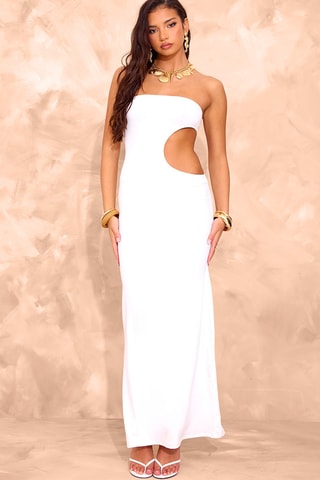 Abito bustier - Ecrù