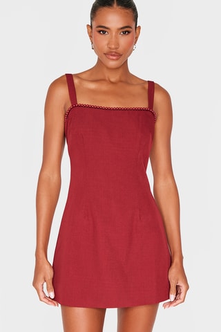 Abito a trapezio - Rosso