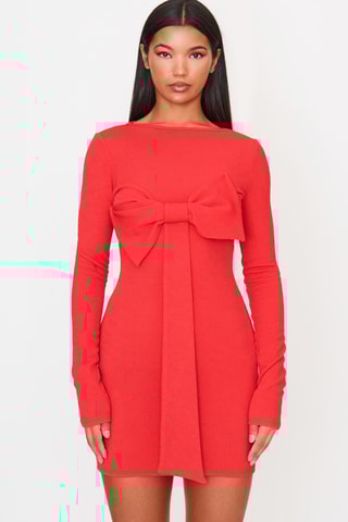 Abito a tubino - Rosso