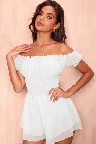 Vestido estilo patinadora - Branco