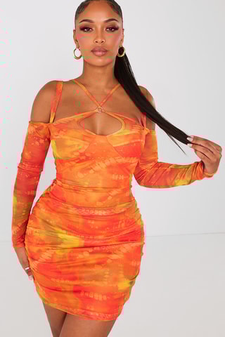 Abito a tubino - Arancione