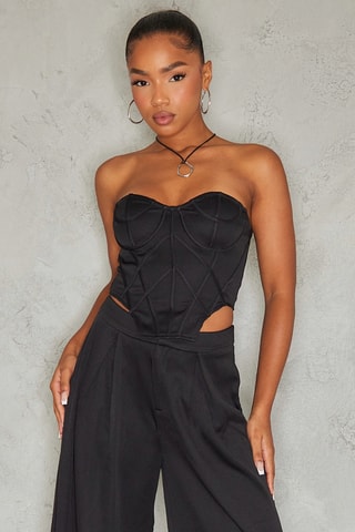 Corsetto bustier - Nero