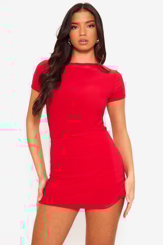 Abito a tubino - Rosso