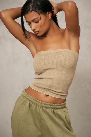 Crop top bustier - Beige