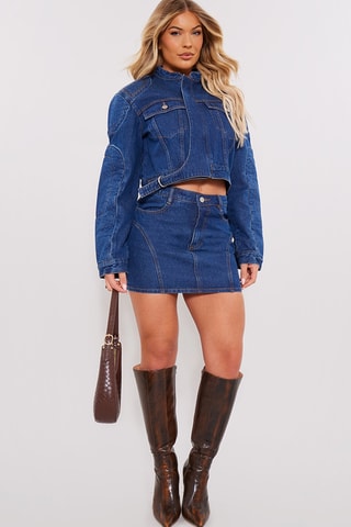 Minigonna in jeans - Indaco