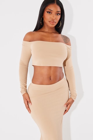 Crop top - Taupe