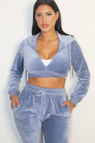 Felpa corta - Celeste