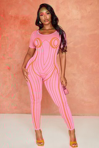 Tuta - Rosa e arancione