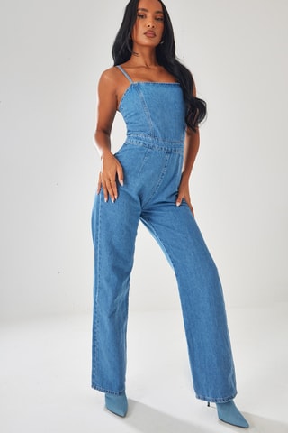 Macacão de ganga - Azul