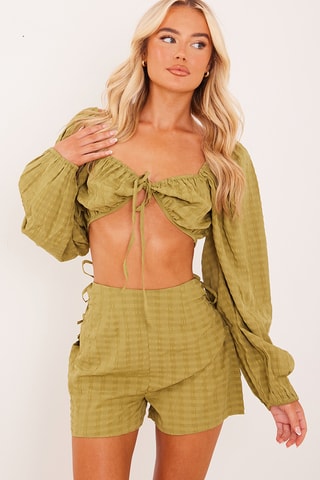 Crop top - Verde oliva